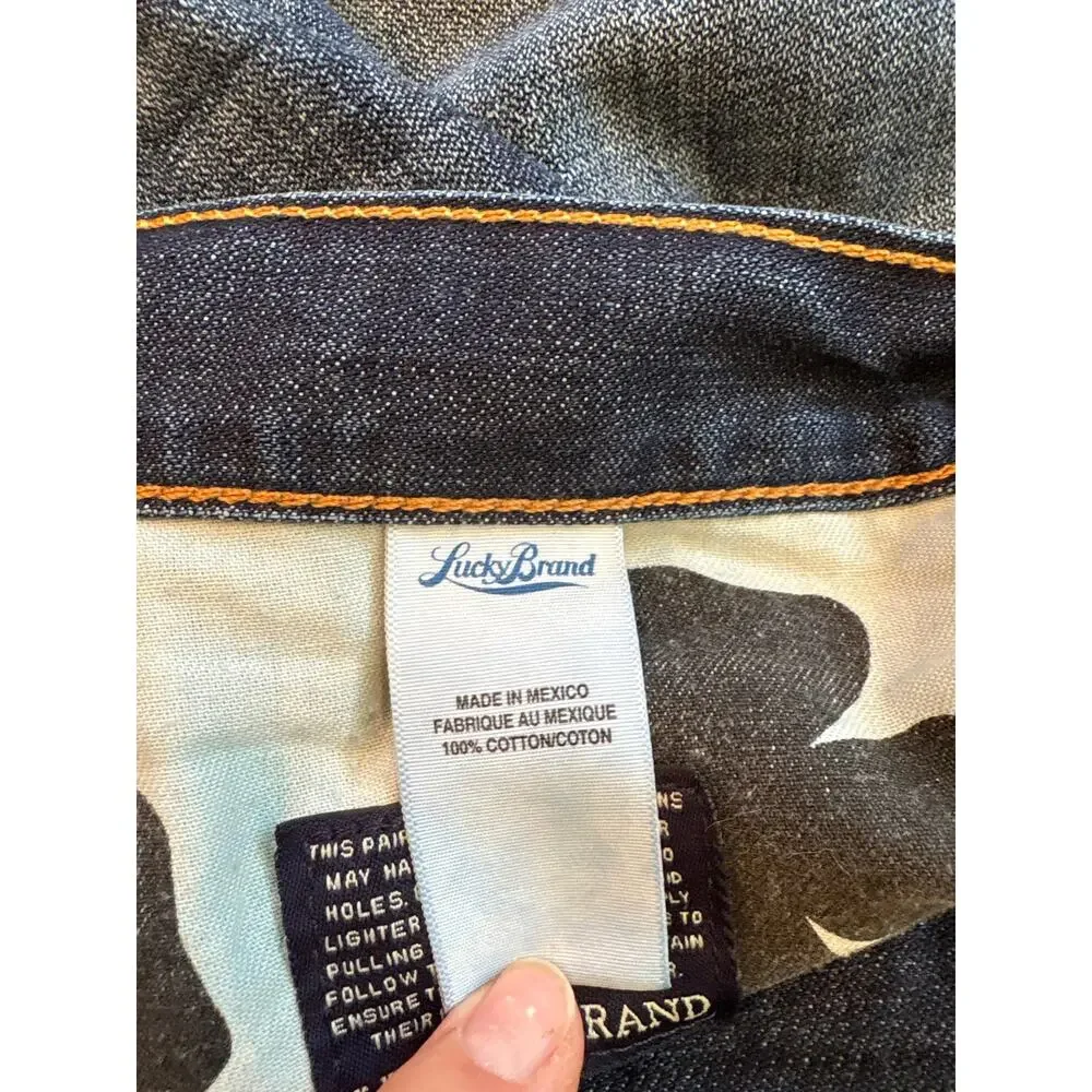 Lucky Brand Jeans Mens 40x34 Blue 181 Relaxed Straight Cotton Distressed *READ*